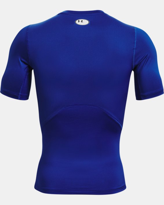 Men's HeatGear® Short Sleeve in Blue image number 5